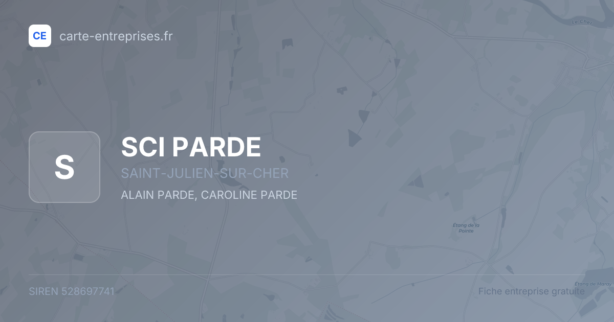 SCI PARDE — 528697741 — fiche entreprise