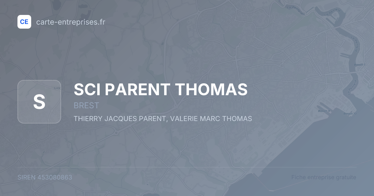 SCI PARENT THOMAS — 453080863 — fiche entreprise