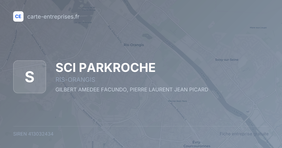 SCI PARKROCHE — 413032434 — fiche entreprise