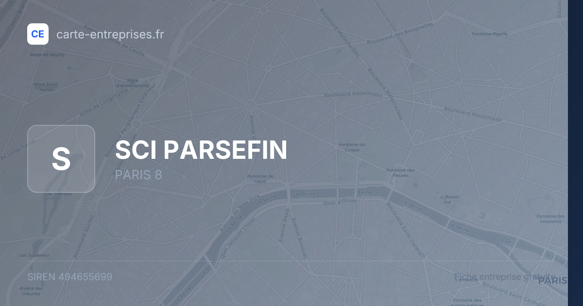 SCI PARSEFIN — 494655699 — fiche entreprise