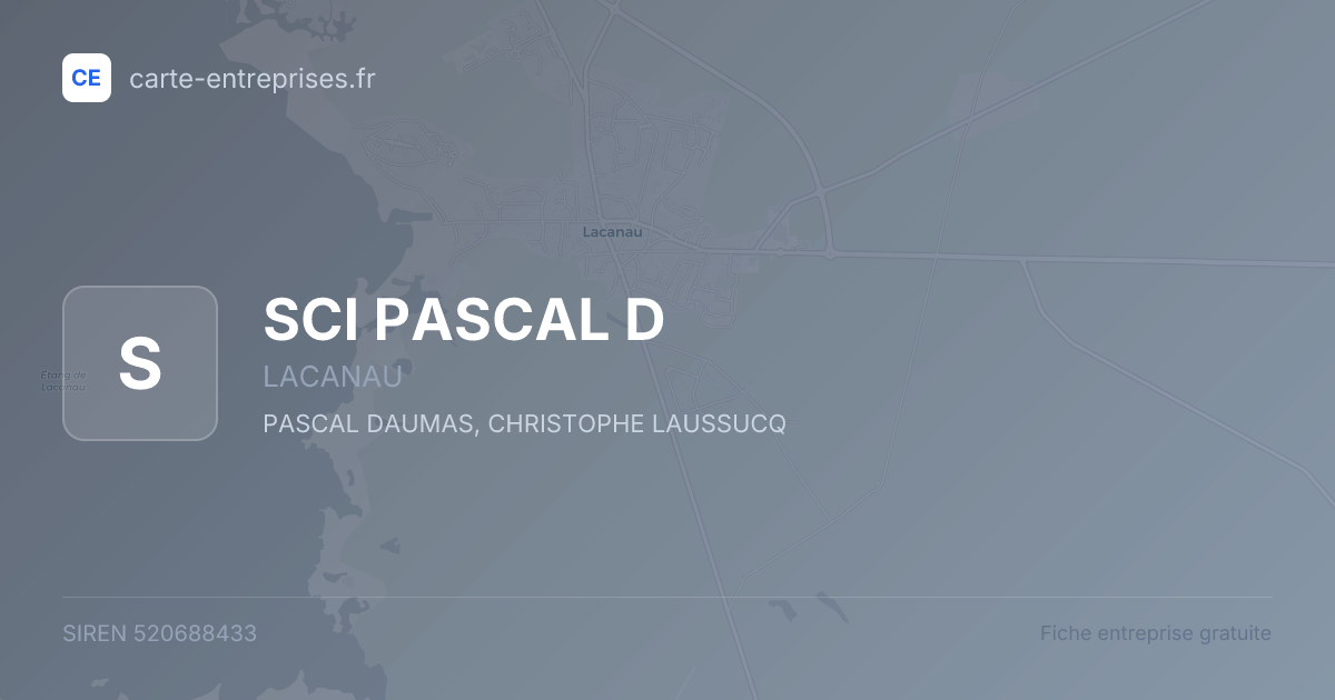 SCI PASCAL D — 520688433 — fiche entreprise