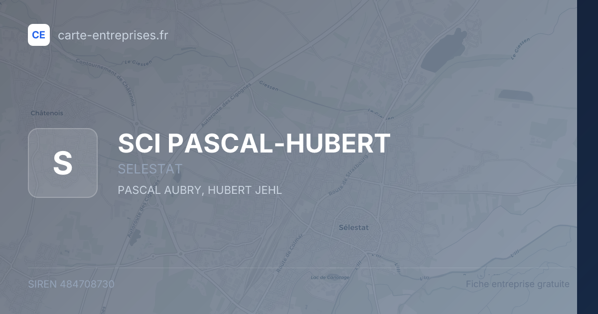 SCI PASCAL-HUBERT — 484708730 — fiche entreprise