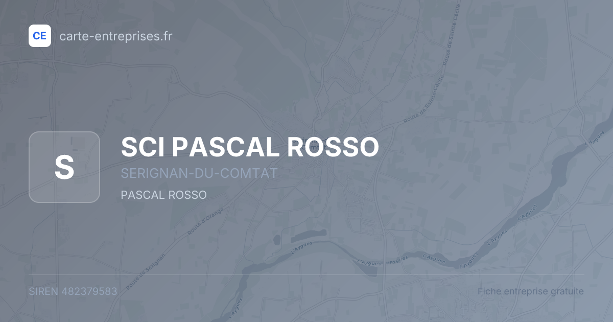 SCI PASCAL ROSSO — 482379583 — fiche entreprise