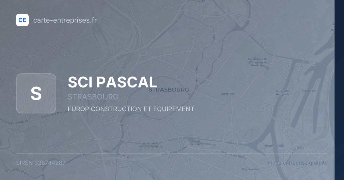 SCI PASCAL — 338744287 — fiche entreprise