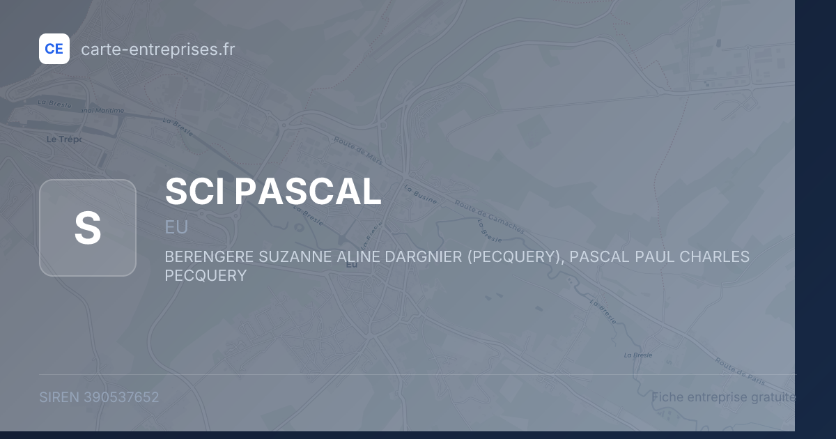 SCI PASCAL — 390537652 — fiche entreprise