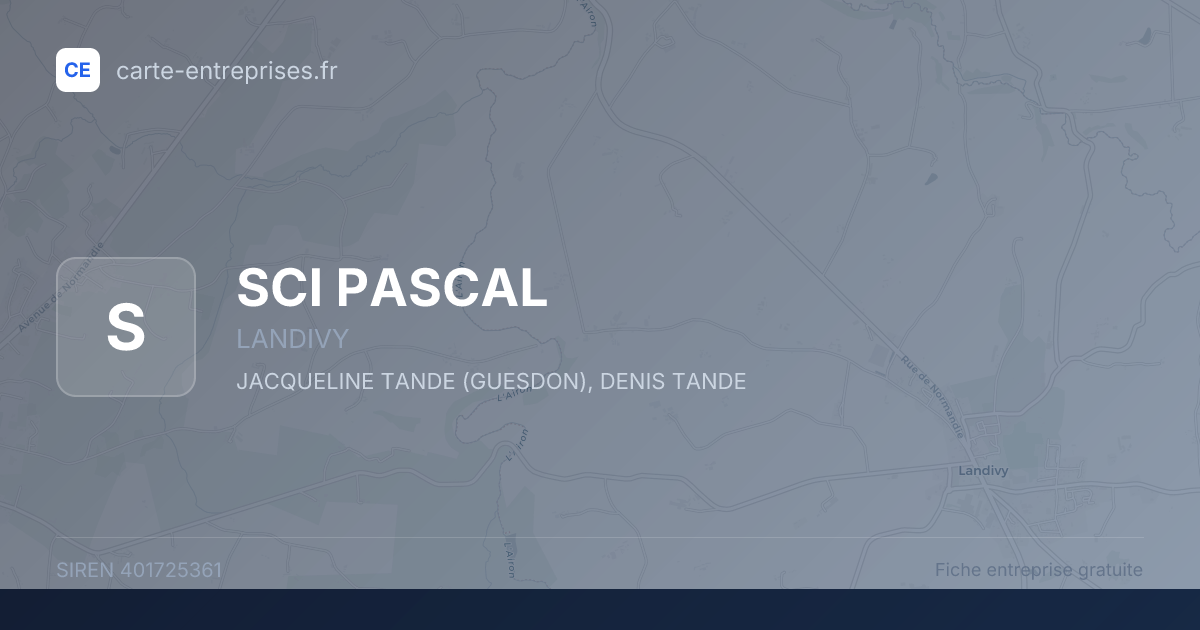 SCI PASCAL — 401725361 — fiche entreprise