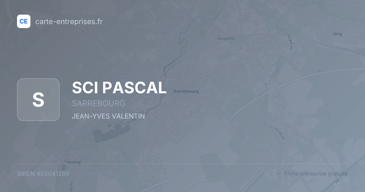 SCI  PASCAL — 402041289 — fiche entreprise