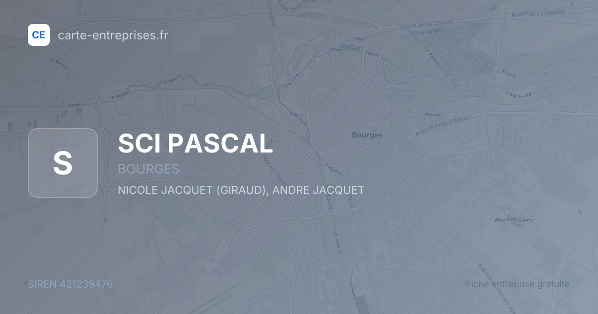 SCI PASCAL — 421239476 — fiche entreprise
