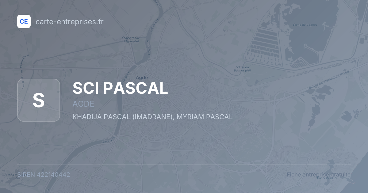 SCI PASCAL — 422140442 — fiche entreprise