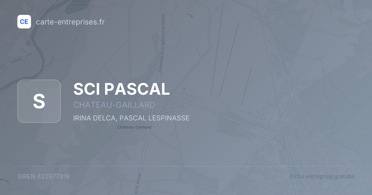 SCI PASCAL — 422977819 — fiche entreprise