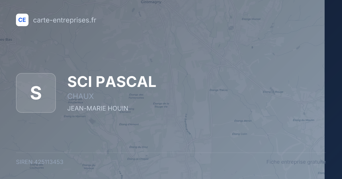 SCI PASCAL — 425113453 — fiche entreprise