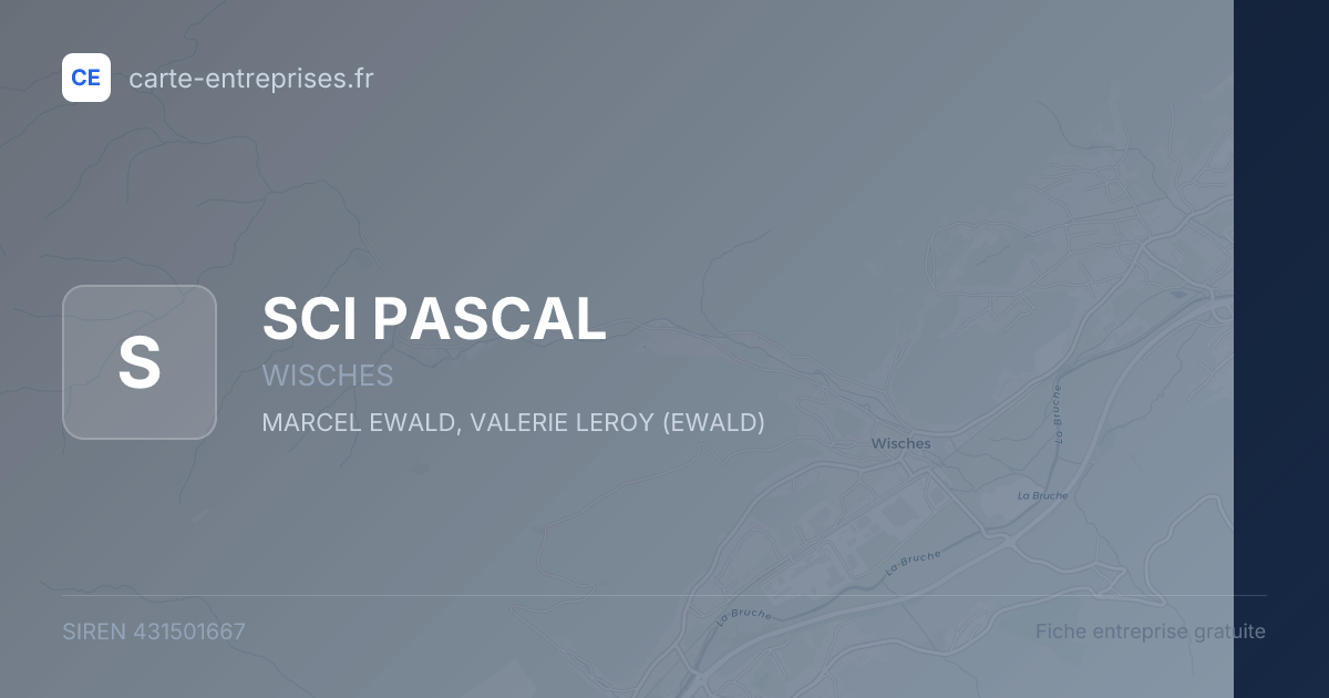 SCI PASCAL — 431501667 — fiche entreprise