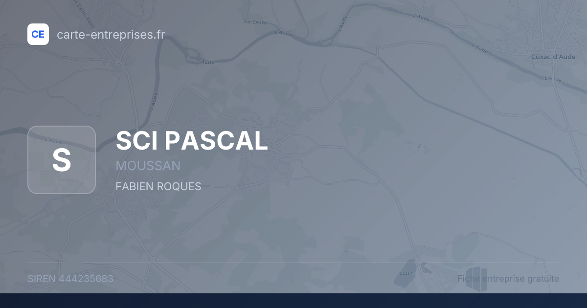 SCI PASCAL — 444235683 — fiche entreprise
