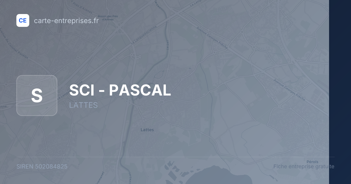 SCI - PASCAL — 502084825 — fiche entreprise