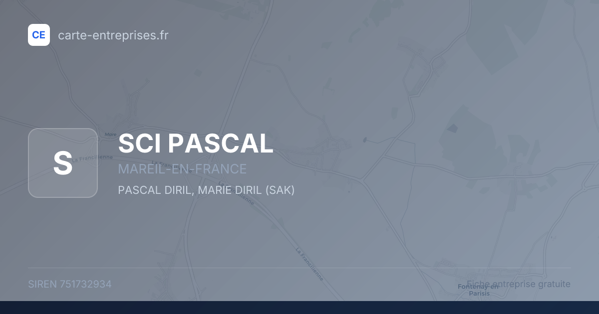 SCI PASCAL — 751732934 — fiche entreprise