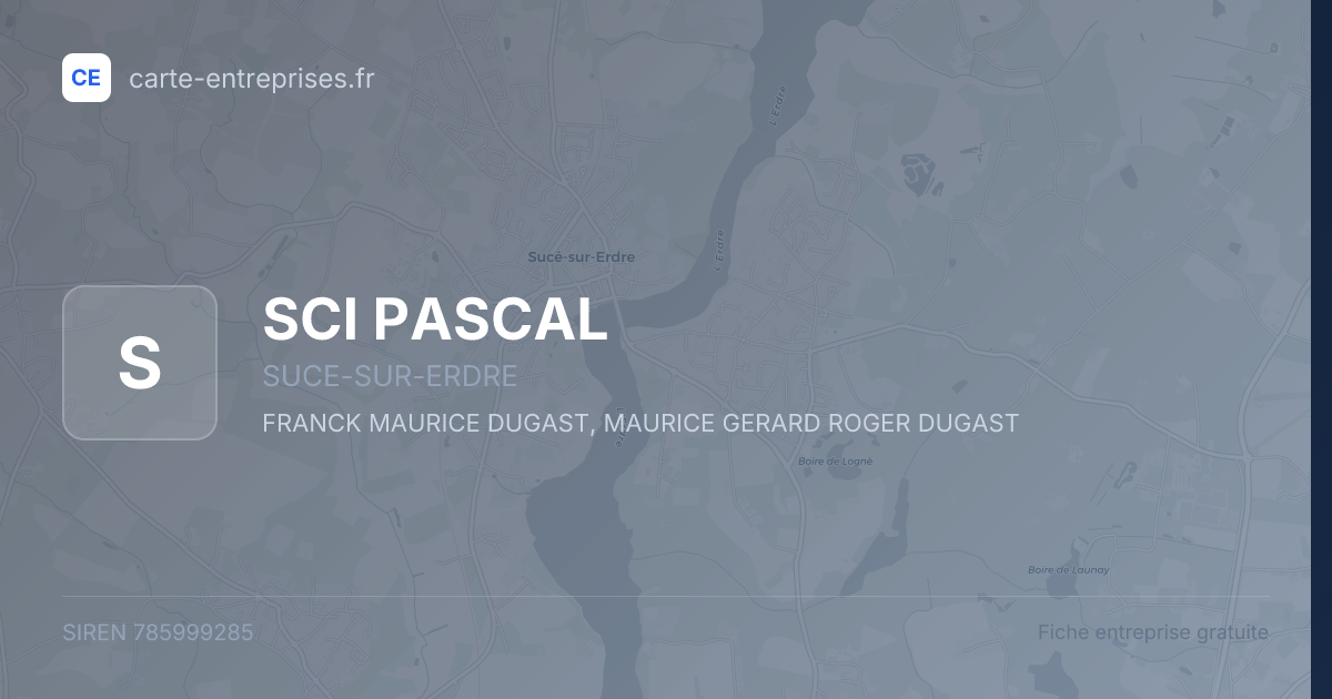 SCI PASCAL — 785999285 — fiche entreprise