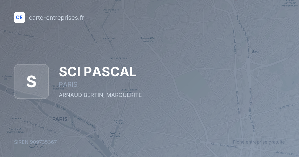 SCI PASCAL — 909735367 — fiche entreprise