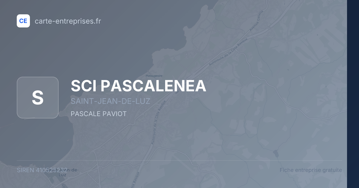 SCI PASCALENEA — 410525232 — fiche entreprise