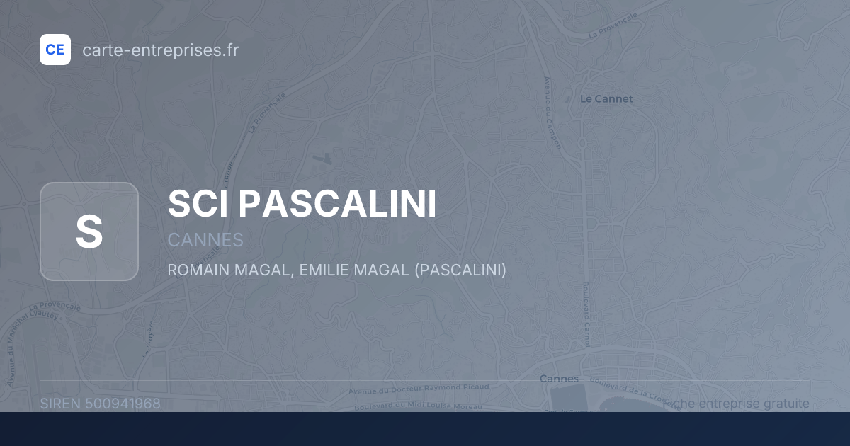 SCI PASCALINI — 500941968 — fiche entreprise