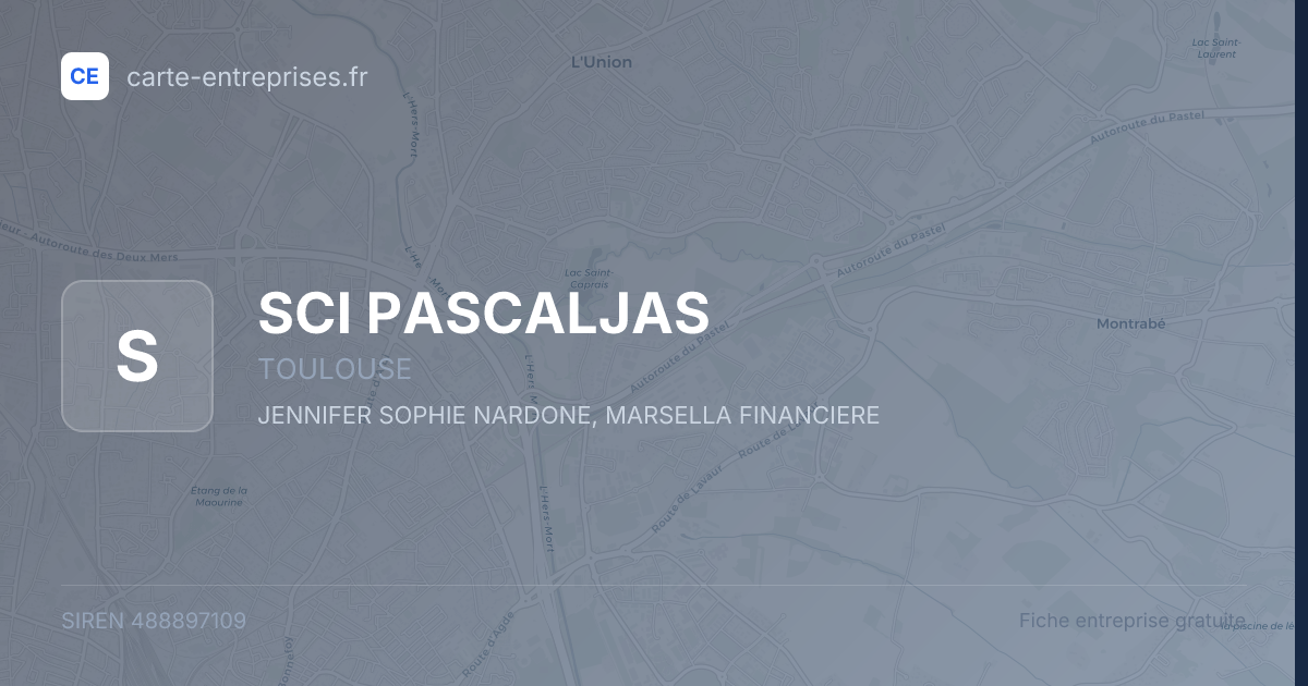 SCI PASCALJAS — 488897109 — fiche entreprise