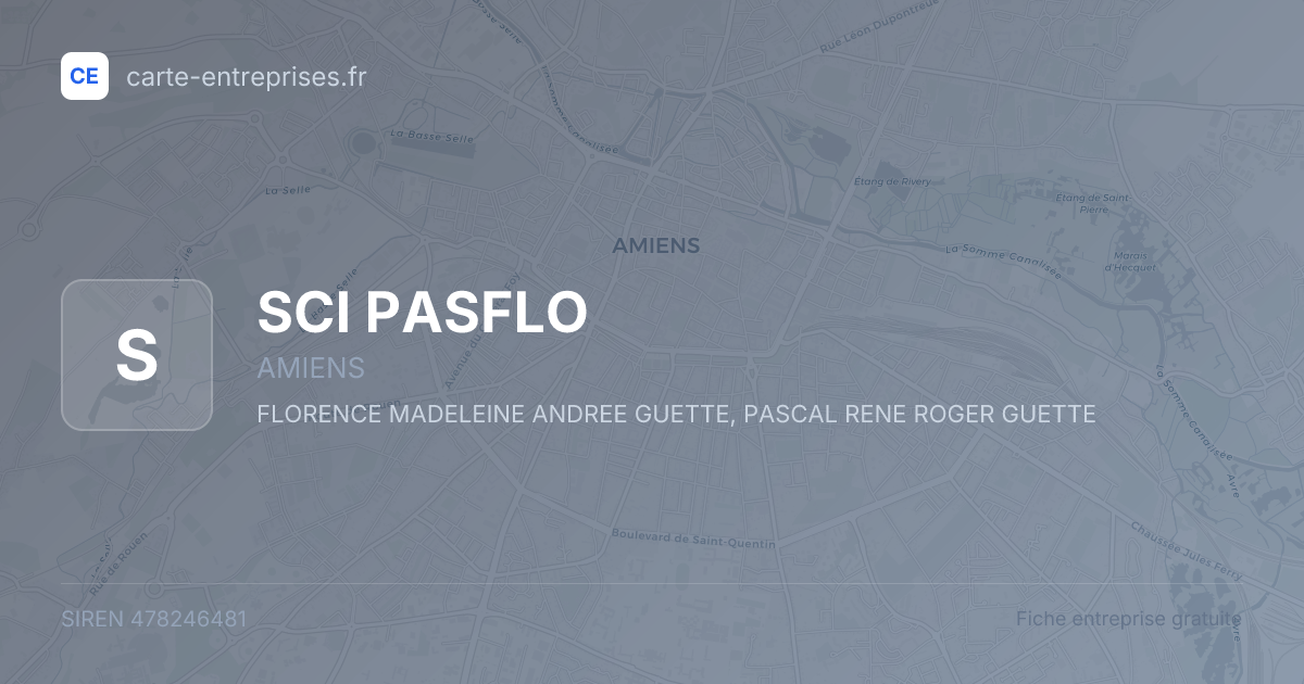 SCI PASFLO — 478246481 — fiche entreprise