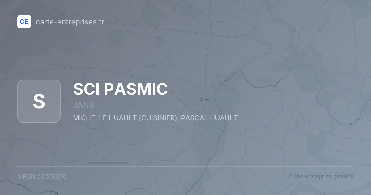 SCI PASMIC — 511551376 — fiche entreprise