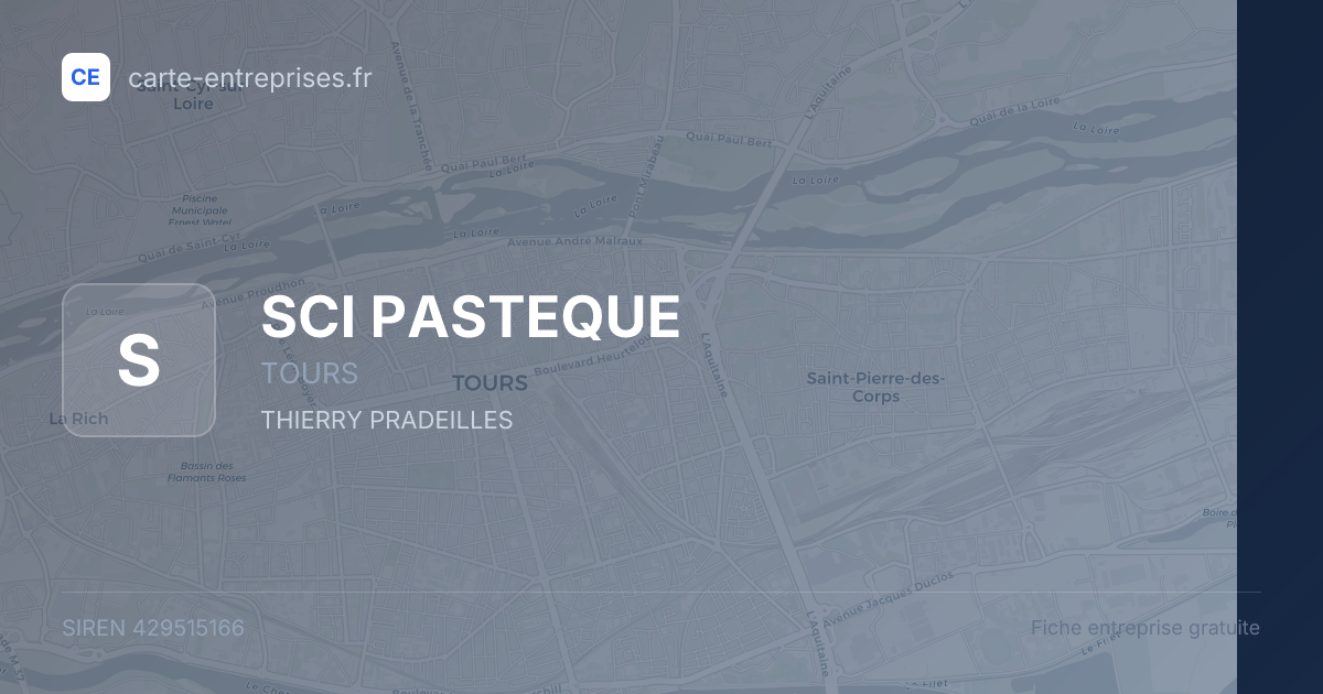 SCI PASTEQUE — 429515166 — fiche entreprise