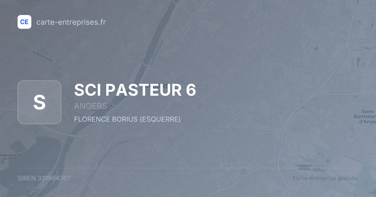 SCI PASTEUR 6 — 331964767 — fiche entreprise