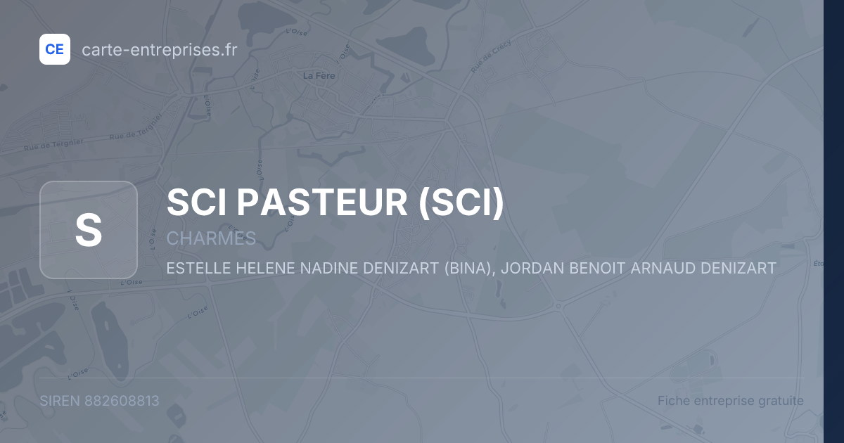 SCI PASTEUR (SCI) — 882608813 — fiche entreprise