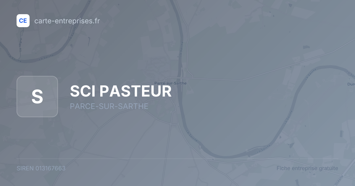 SCI PASTEUR — 013167663 — fiche entreprise