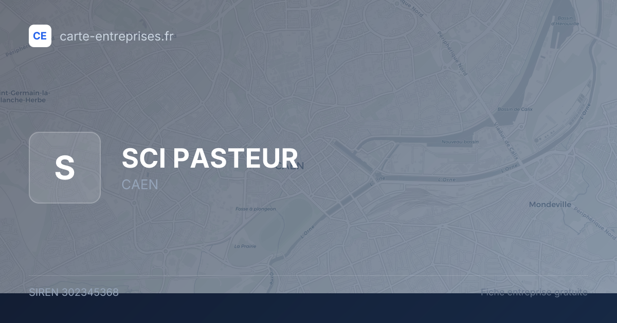 SCI PASTEUR — 302345368 — fiche entreprise