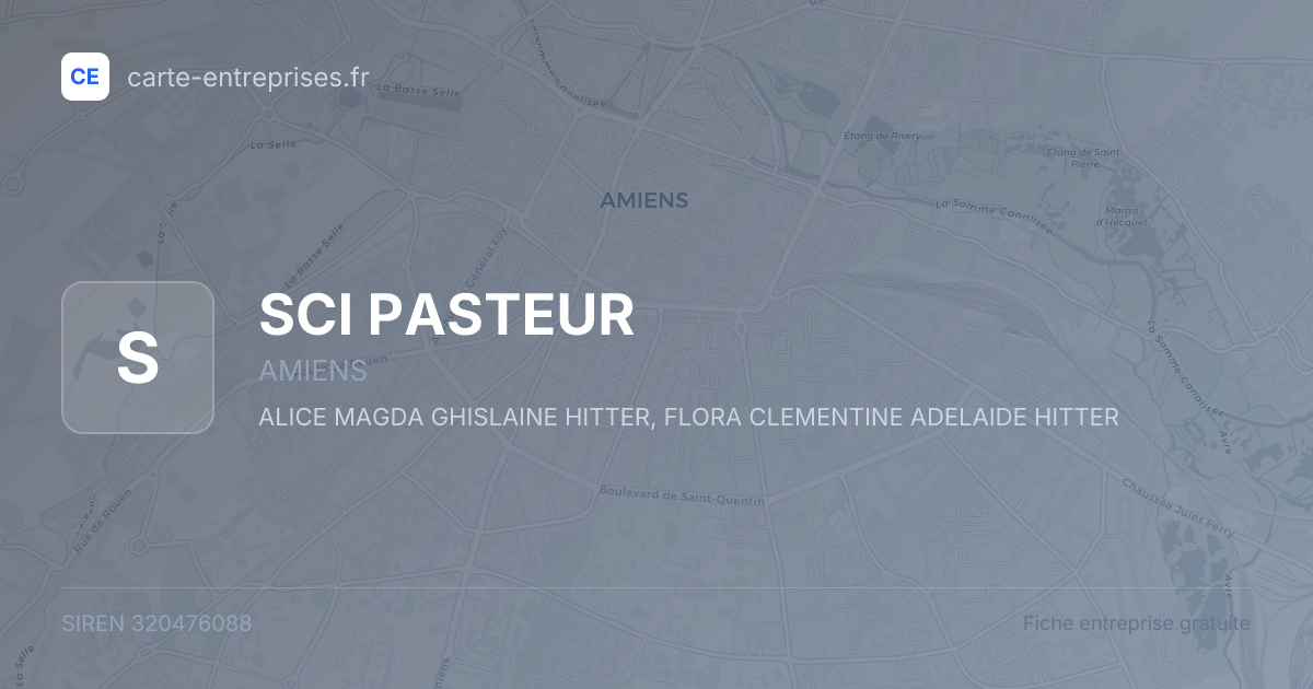 SCI PASTEUR — 320476088 — fiche entreprise