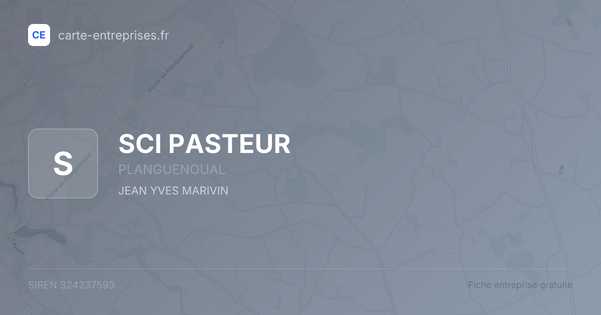 SCI PASTEUR — 324237593 — fiche entreprise