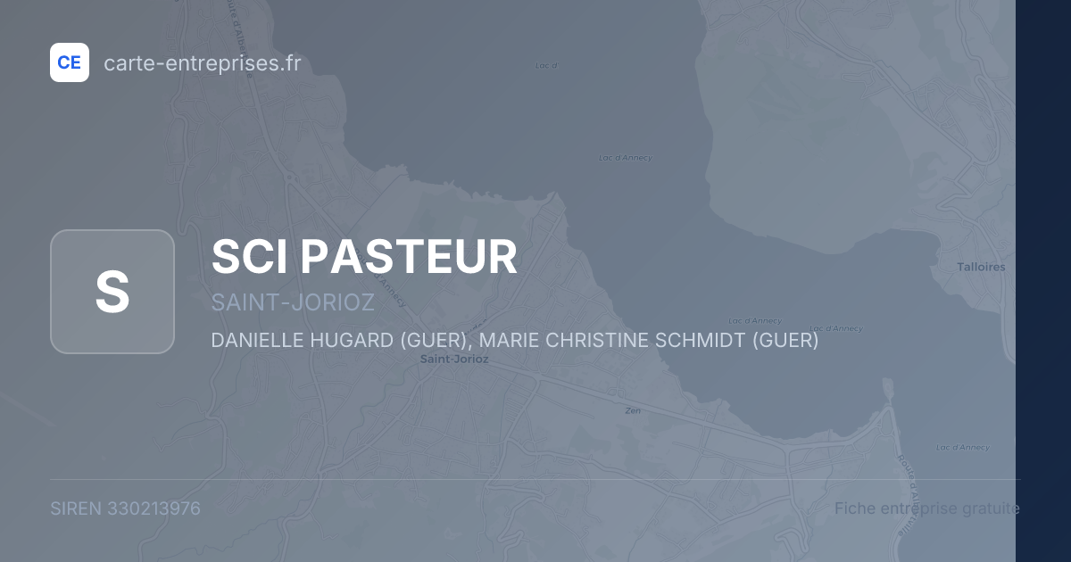 SCI PASTEUR — 330213976 — fiche entreprise