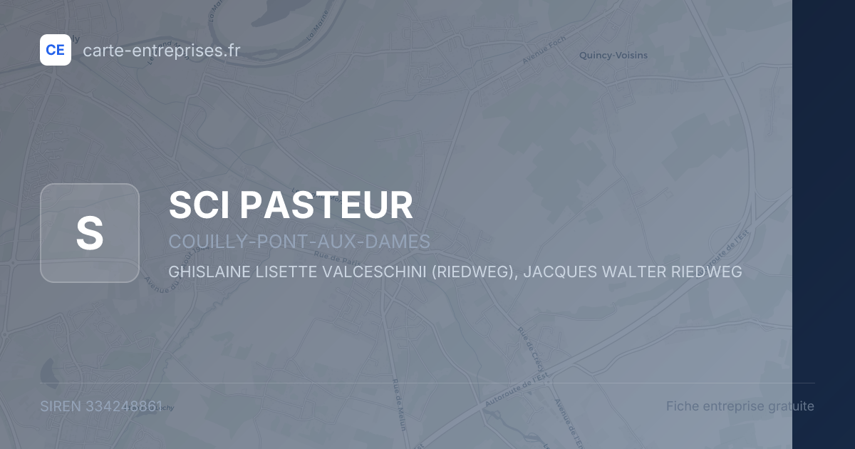 SCI PASTEUR — 334248861 — fiche entreprise