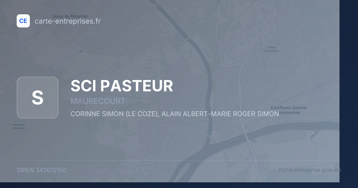 SCI PASTEUR — 342012150 — fiche entreprise