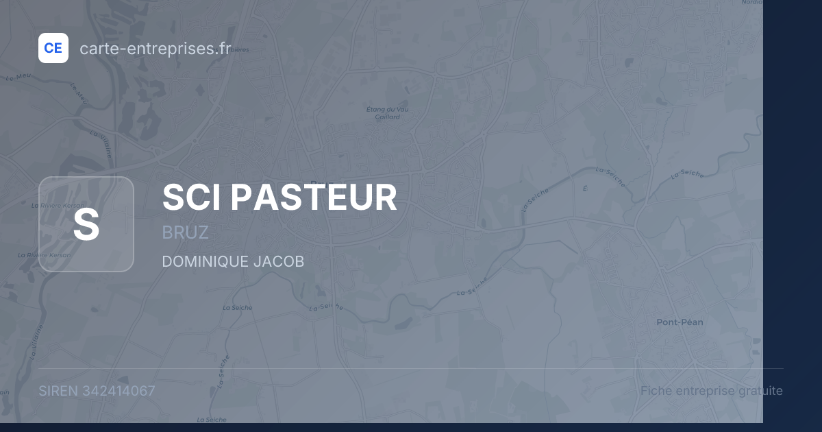SCI PASTEUR — 342414067 — fiche entreprise