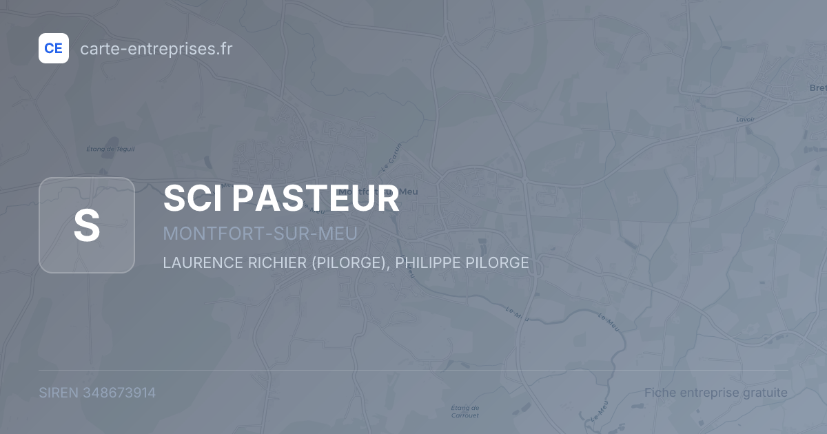 SCI PASTEUR — 348673914 — fiche entreprise
