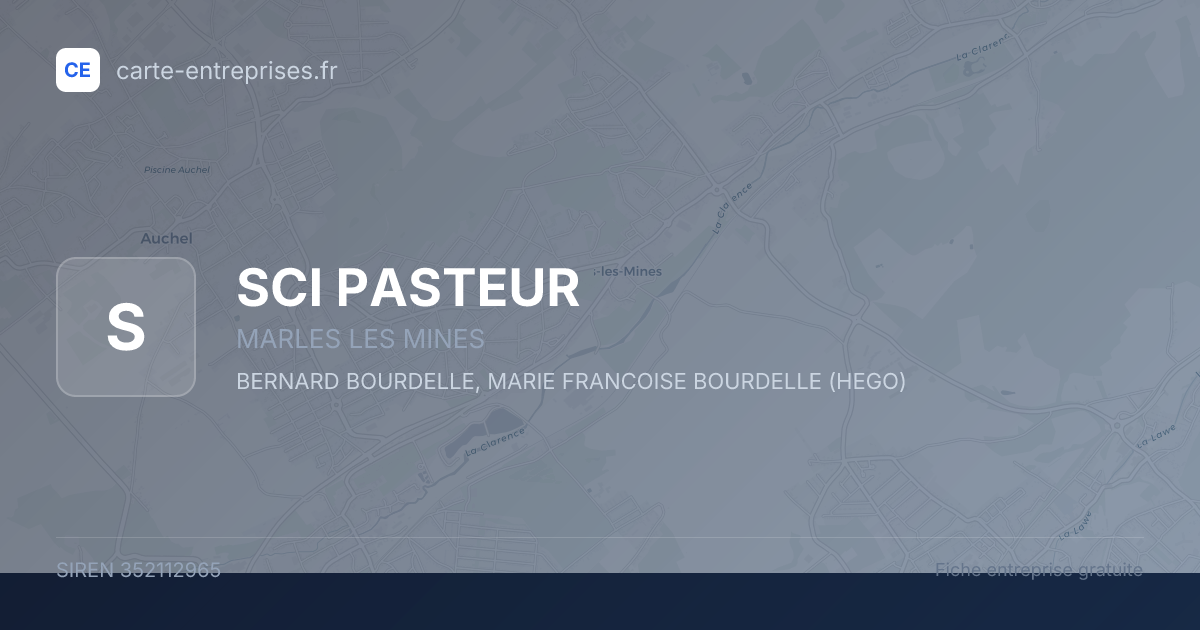 SCI PASTEUR — 352112965 — fiche entreprise