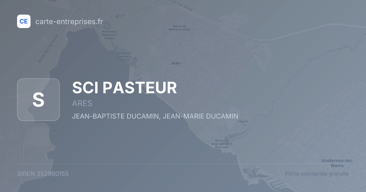 SCI PASTEUR — 352980155 — fiche entreprise