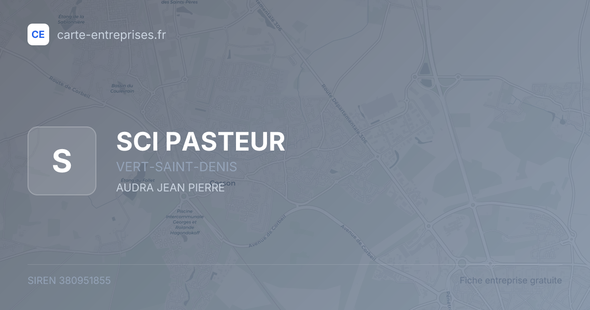 SCI PASTEUR — 380951855 — fiche entreprise