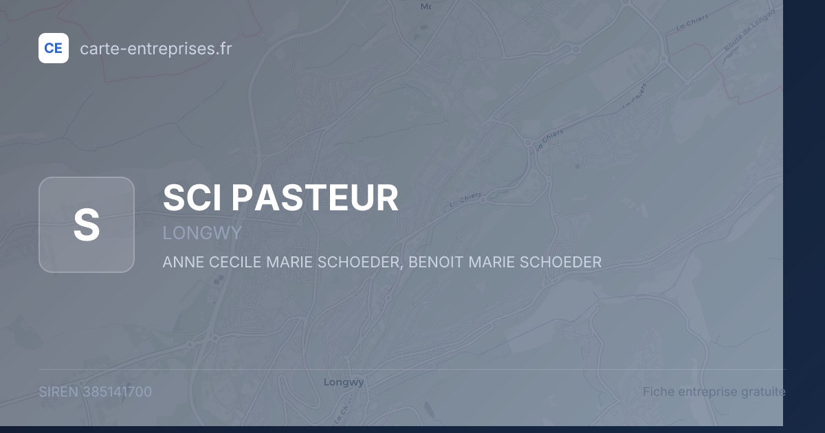SCI PASTEUR — 385141700 — fiche entreprise