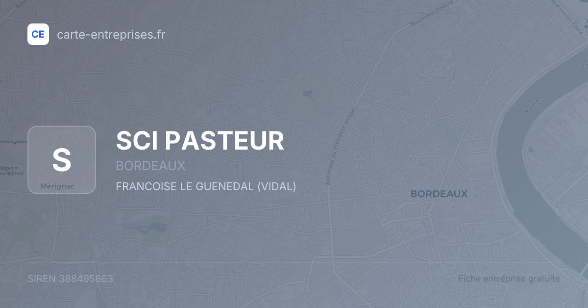 SCI PASTEUR — 388495863 — fiche entreprise