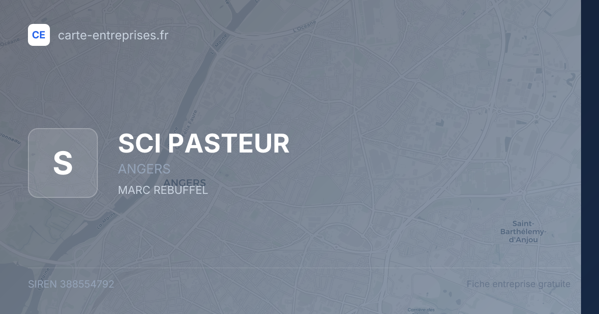 SCI PASTEUR — 388554792 — fiche entreprise
