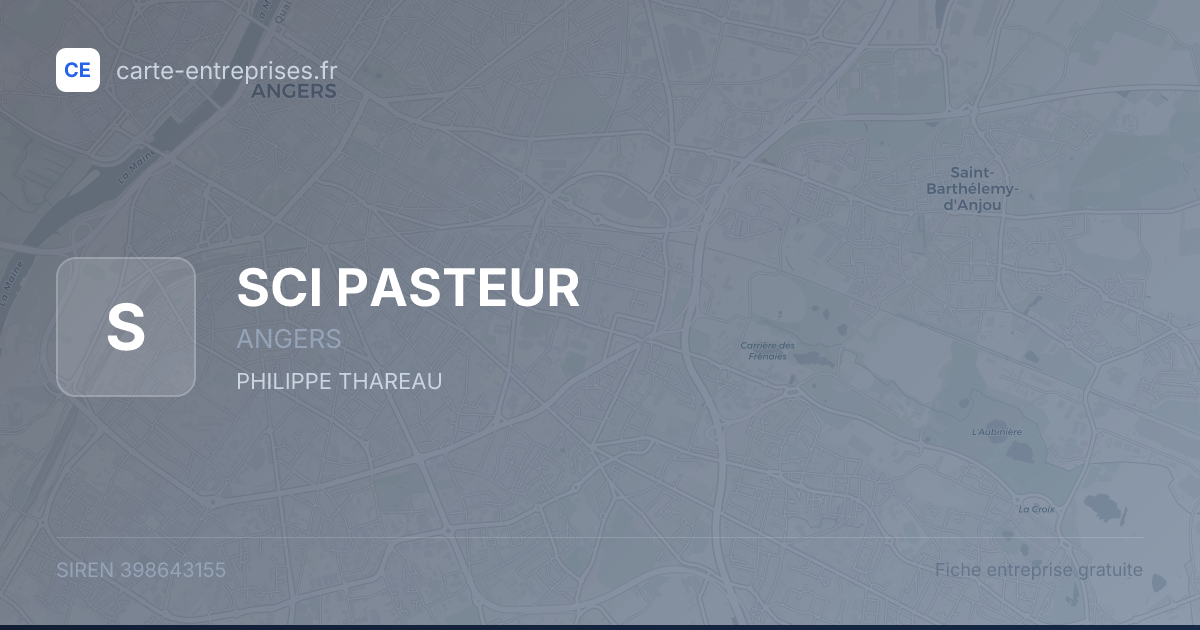 SCI PASTEUR — 398643155 — fiche entreprise