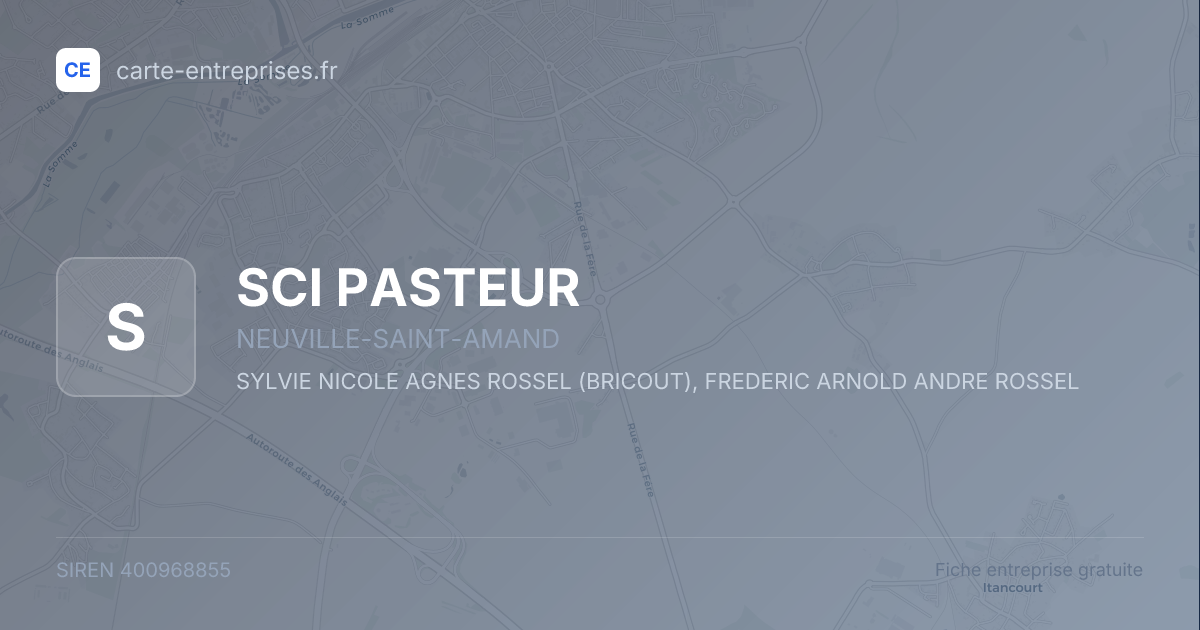 SCI PASTEUR — 400968855 — fiche entreprise