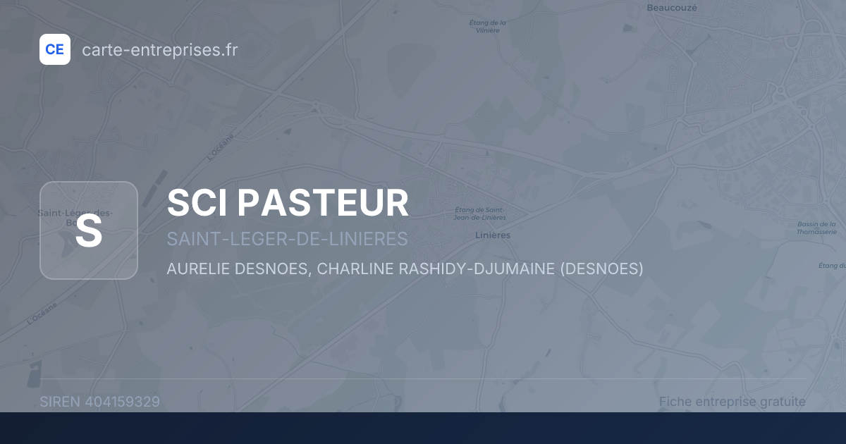 SCI PASTEUR — 404159329 — fiche entreprise