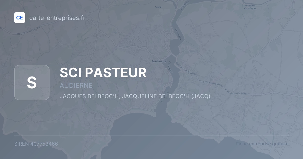 SCI PASTEUR — 407753466 — fiche entreprise