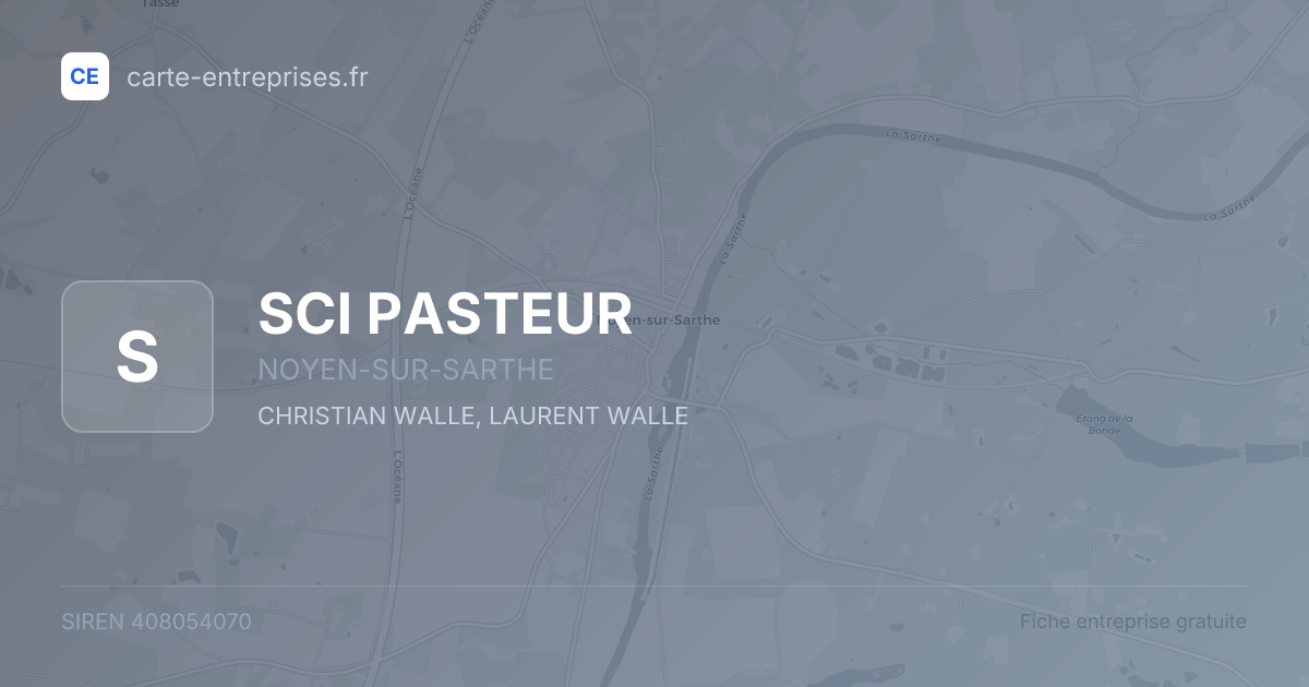 SCI PASTEUR — 408054070 — fiche entreprise
