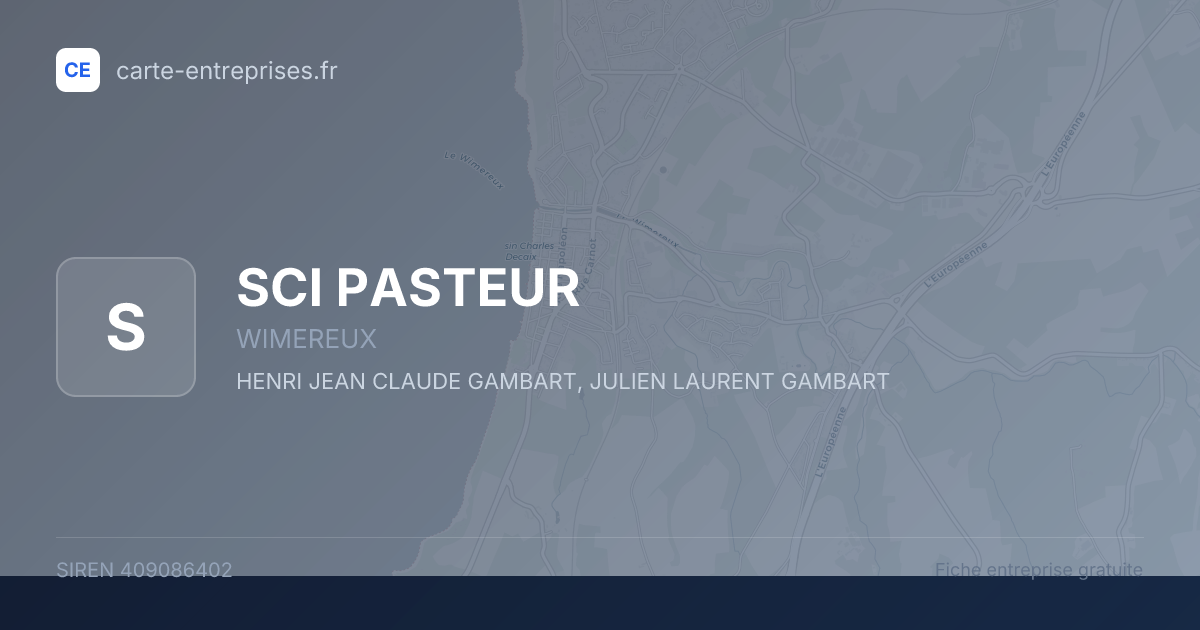 SCI PASTEUR — 409086402 — fiche entreprise